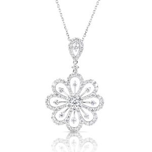 White Gold Diamond Pendant White Gold Diamond Pendant