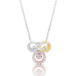Tri Color Diamond Pendant Tri Color Diamond Pendant