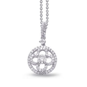 White Gold Diamond Pendant White Gold Diamond Pendant