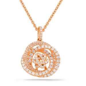 Rose Gold Diamond Pendant