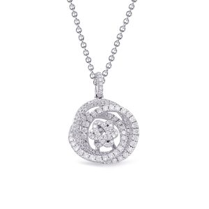 White Gold Diamond Pendant White Gold Diamond Pendant