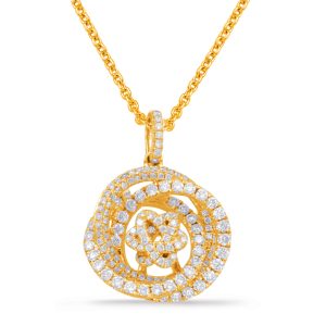 Yellow Gold Diamond Pendant