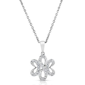 White Gold Diamond Pendant White Gold Diamond Pendant