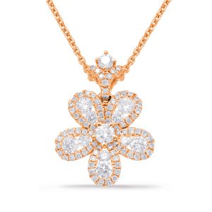 Rose Gold Diamond Pendant