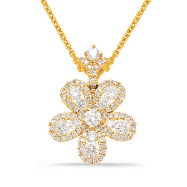 Yellow Gold Diamond Pendant