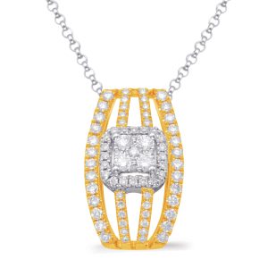 Yellow & White Gold Diamond Pendant Yellow & White Gold Diamond Pendant