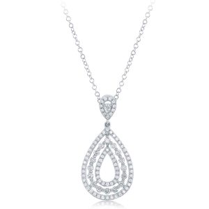 White Gold Diamond Pendant White Gold Diamond Pendant