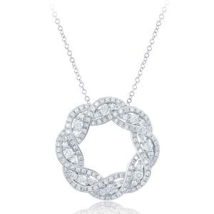 White Gold Diamond Pendant White Gold Diamond Pendant