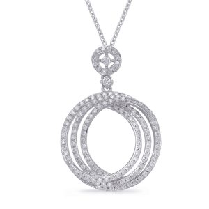 White Gold Diamond Pendant White Gold Diamond Pendant