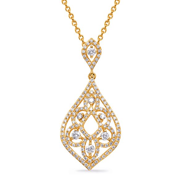 Yellow Gold Diamond Pendant