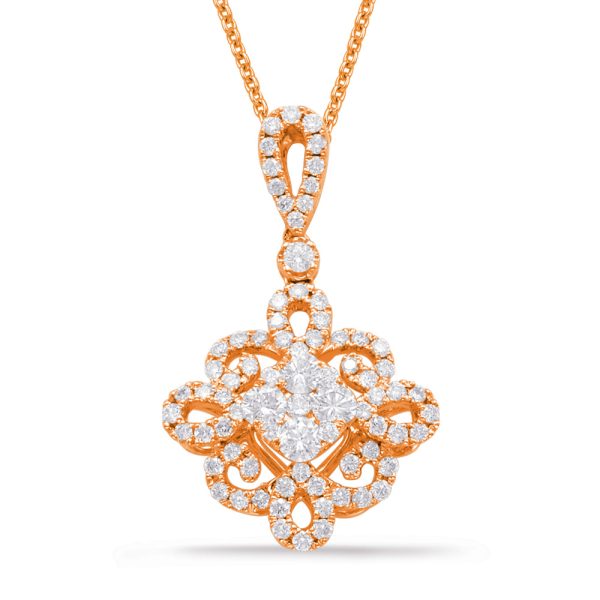 Rose Gold Diamond Pendant