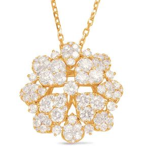 Yellow Gold Diamond Pendant