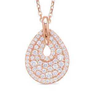 Rose Gold Diamond Pendant Rose Gold Diamond Pendant