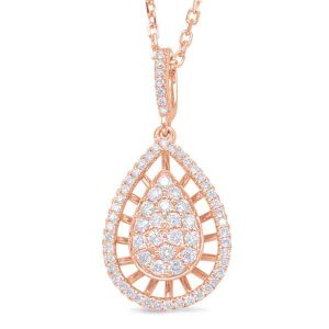 Rose Gold Diamond Pendant Rose Gold Diamond Pendant