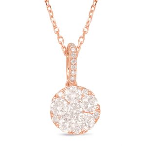 Rose Gold Diamond Pendant Rose Gold Diamond Pendant