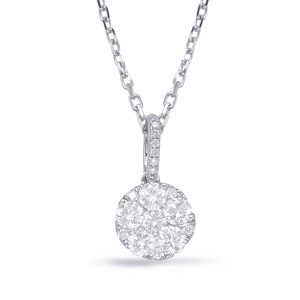 White Gold Diamond Pendant White Gold Diamond Pendant