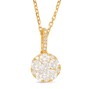 Yellow Gold Diamond Pendant Yellow Gold Diamond Pendant