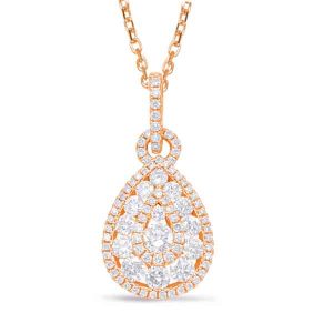 Rose Gold Diamond Pendant Rose Gold Diamond Pendant