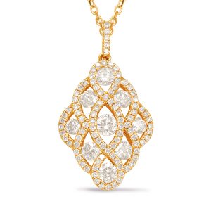 Yellow Gold Diamond Pendant Yellow Gold Diamond Pendant