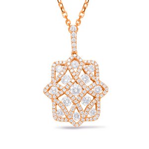 Rose Gold Diamond Pendant Rose Gold Diamond Pendant