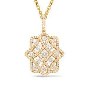 Yellow Gold Diamond Pendant Yellow Gold Diamond Pendant