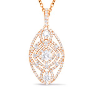 Rose Gold Diamond Pendant Rose Gold Diamond Pendant