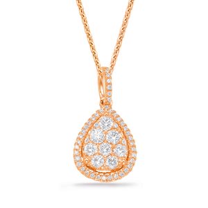 Rose Gold Diamond Pendant Rose Gold Diamond Pendant