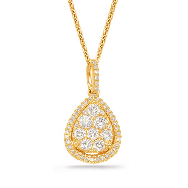 Yellow Gold Diamond Pendant