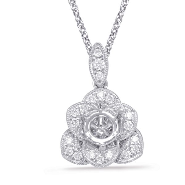 Diamond Pendant For 0.33ct Round