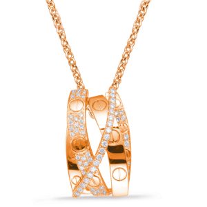 Rose Gold Diamond Pendant Rose Gold Diamond Pendant