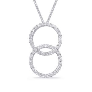 White Gold Diamond Pendant White Gold Diamond Pendant