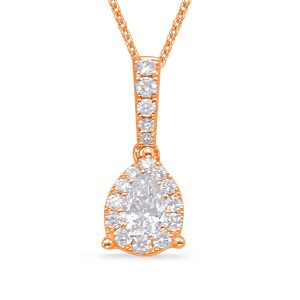 Rose Gold Diamond Pendant Rose Gold Diamond Pendant