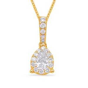 Yellow Gold Diamond Pendant Yellow Gold Diamond Pendant