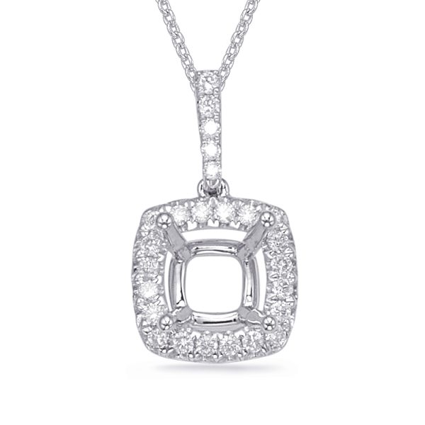Diamond Pendant For 7.0mm Cushion