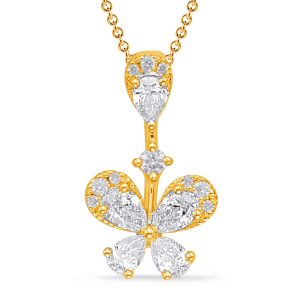 Yellow Gold Diamond Pendant Yellow Gold Diamond Pendant
