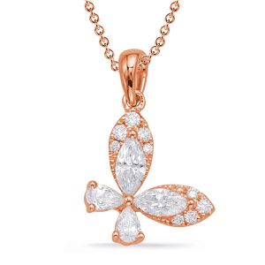 Rose Gold Diamond Pendant