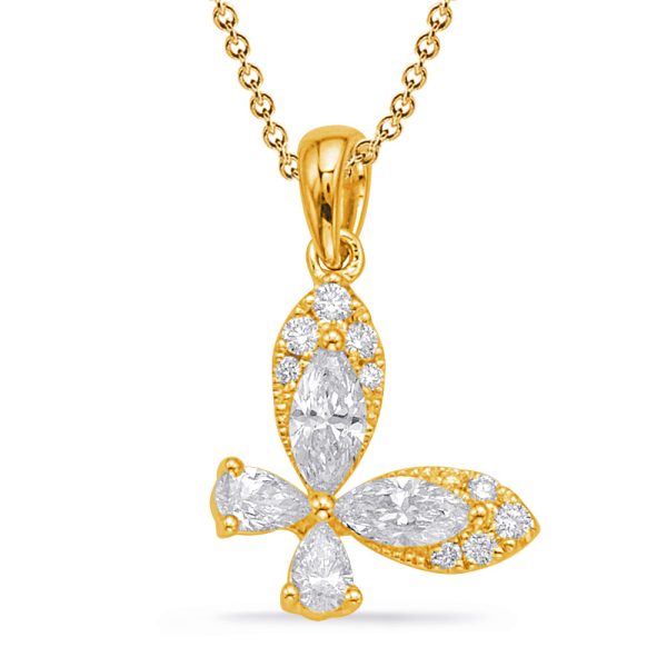 Yellow Gold Diamond Pendant