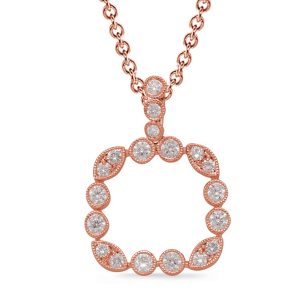 Rose Gold Diamond Pendant Rose Gold Diamond Pendant