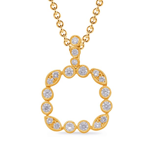 Yellow Gold Diamond Pendant