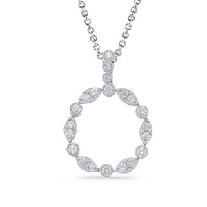 White Gold Diamond Pendant White Gold Diamond Pendant