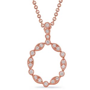 Rose Gold Diamond Pendant Rose Gold Diamond Pendant