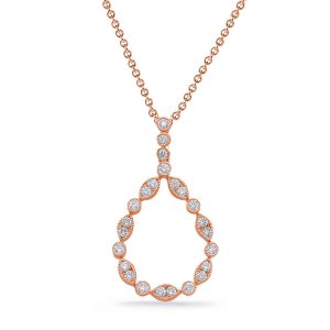 Rose Gold Diamond Pendant Rose Gold Diamond Pendant