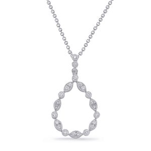 White Gold Diamond Pendant White Gold Diamond Pendant