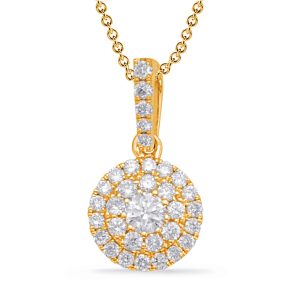 Yellow Gold Diamond Pendant Yellow Gold Diamond Pendant