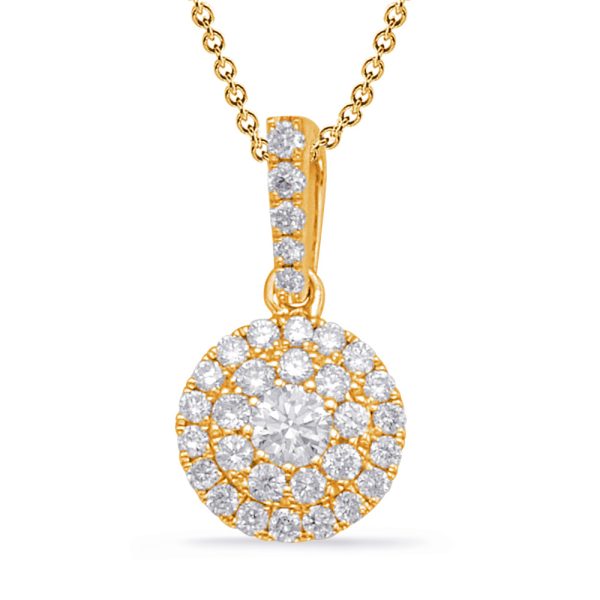 Yellow Gold Diamond Pendant