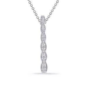 White Gold Diamond Pendant White Gold Diamond Pendant