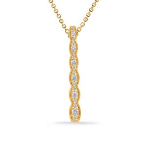 Yellow Gold Diamond Pendant Yellow Gold Diamond Pendant