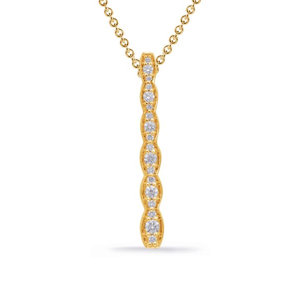 Yellow Gold Diamond Pendant