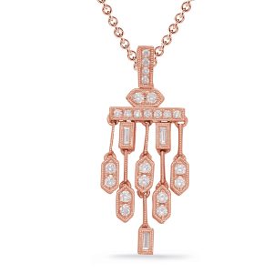 Rose Gold Diamond Pendant Rose Gold Diamond Pendant