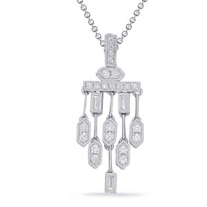 White Gold Diamond Pendant White Gold Diamond Pendant